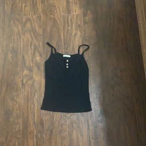 black henley tank top